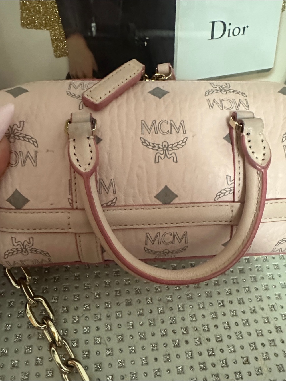 MCM Visetos Delmy Boston Bag - Picture 13 of 16